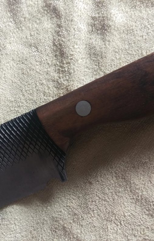 Messer aus einen Hufraspel